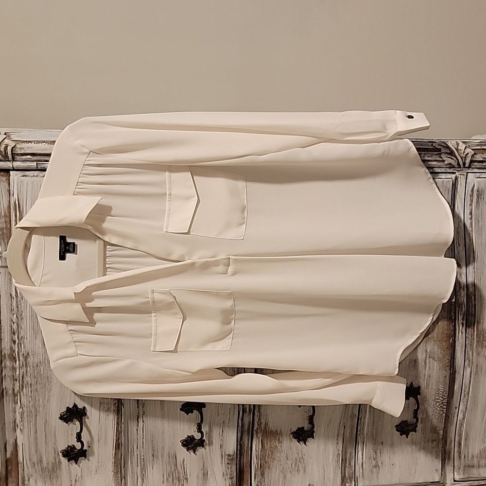 Ann Taylor White/Cream Blouse